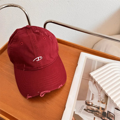 Cotton Letter Embroidered Snapback Cap For Summer Sports