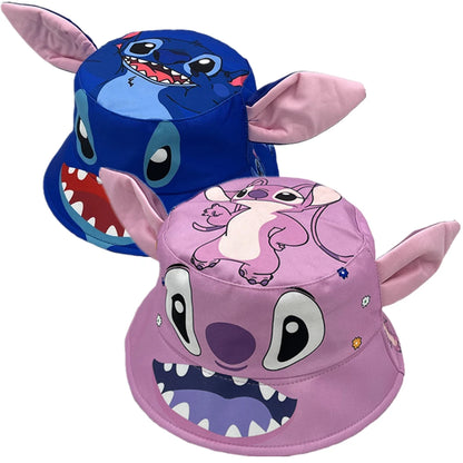 Kids Stitch Angel Cartoon Bucket Hat