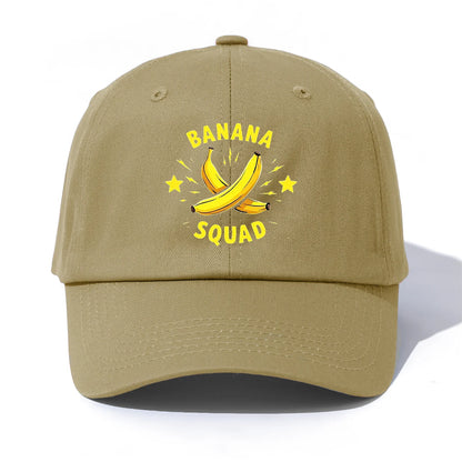 Banana Squad Minimalist Retro Dad Baseball Cap