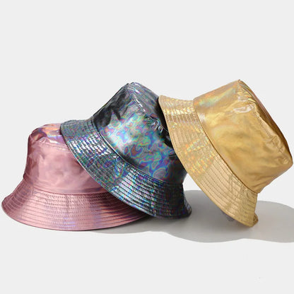 PU Leather Waterproof Bucket Hat