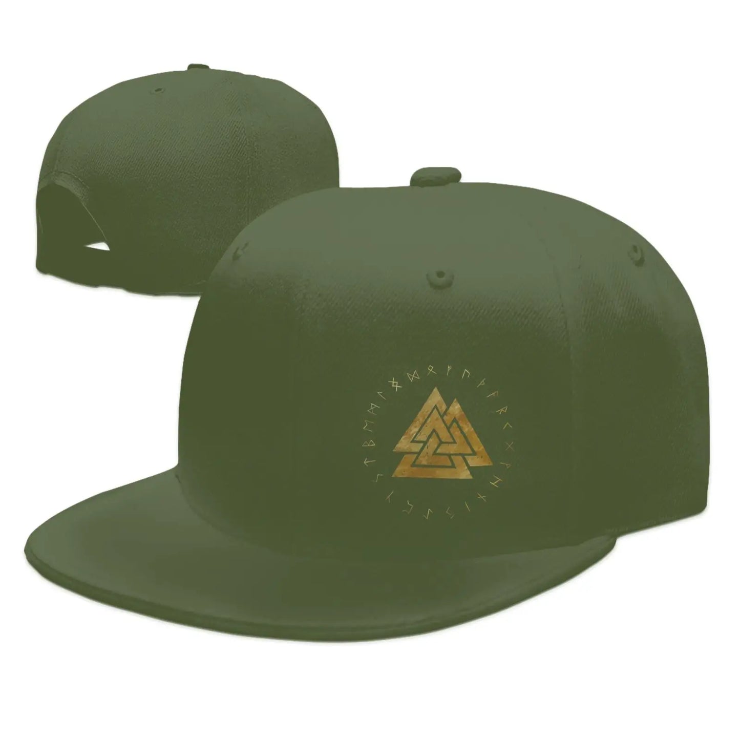 Valknut Odin Symbol Adjustable Snapback Cap