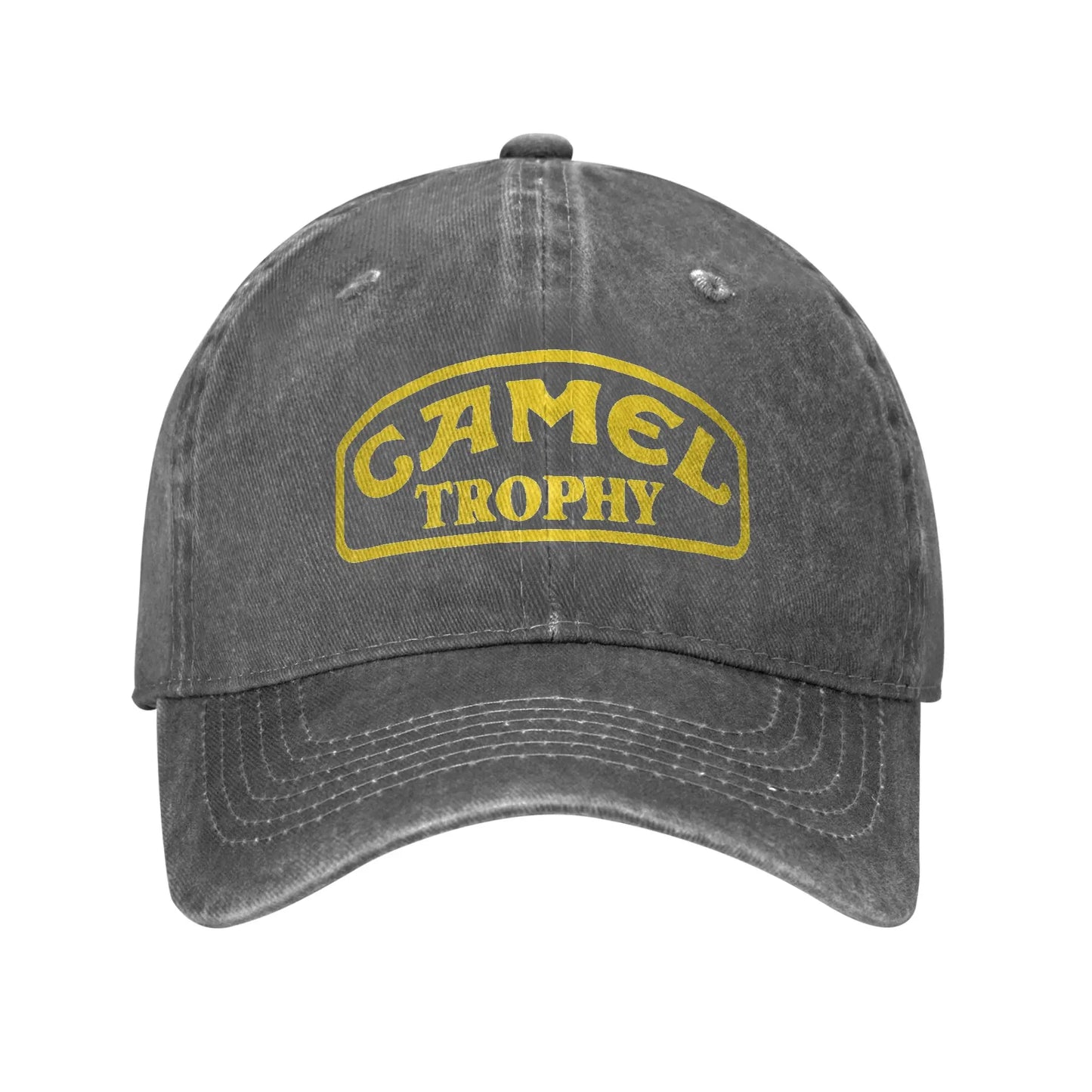 Camel Trophy Distressed Denim Baseball Cap