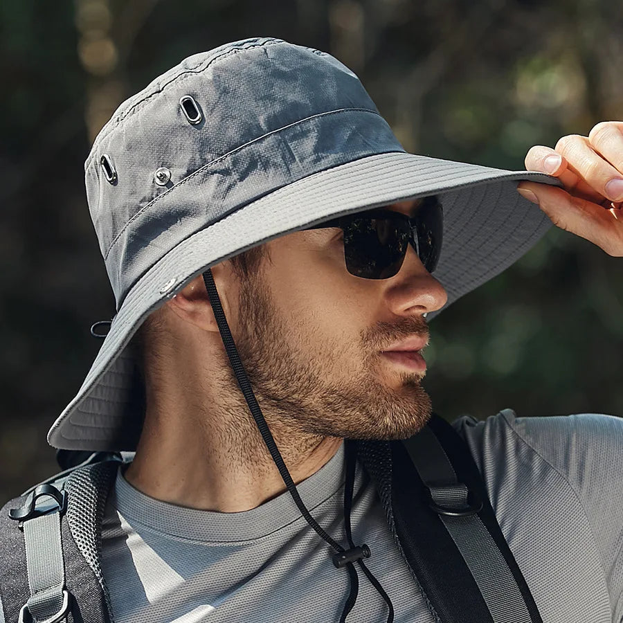 Wide Brim Waterproof Outdoor Fishing Bucket Hat