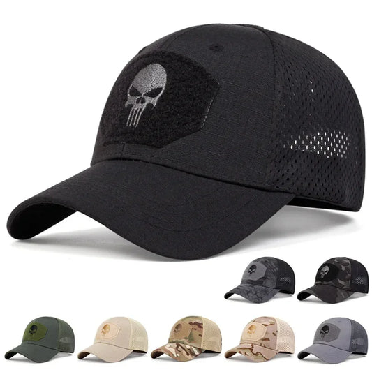 Unisex Skull Embroidered Baseball Caps