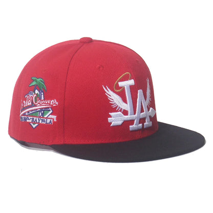 Letter Wing Coconut Tree Embroidered Baseball Cap