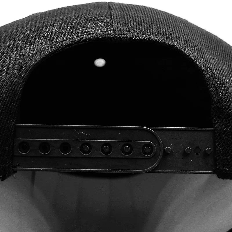 Five-Rivet Flat Brim Snapback Cap