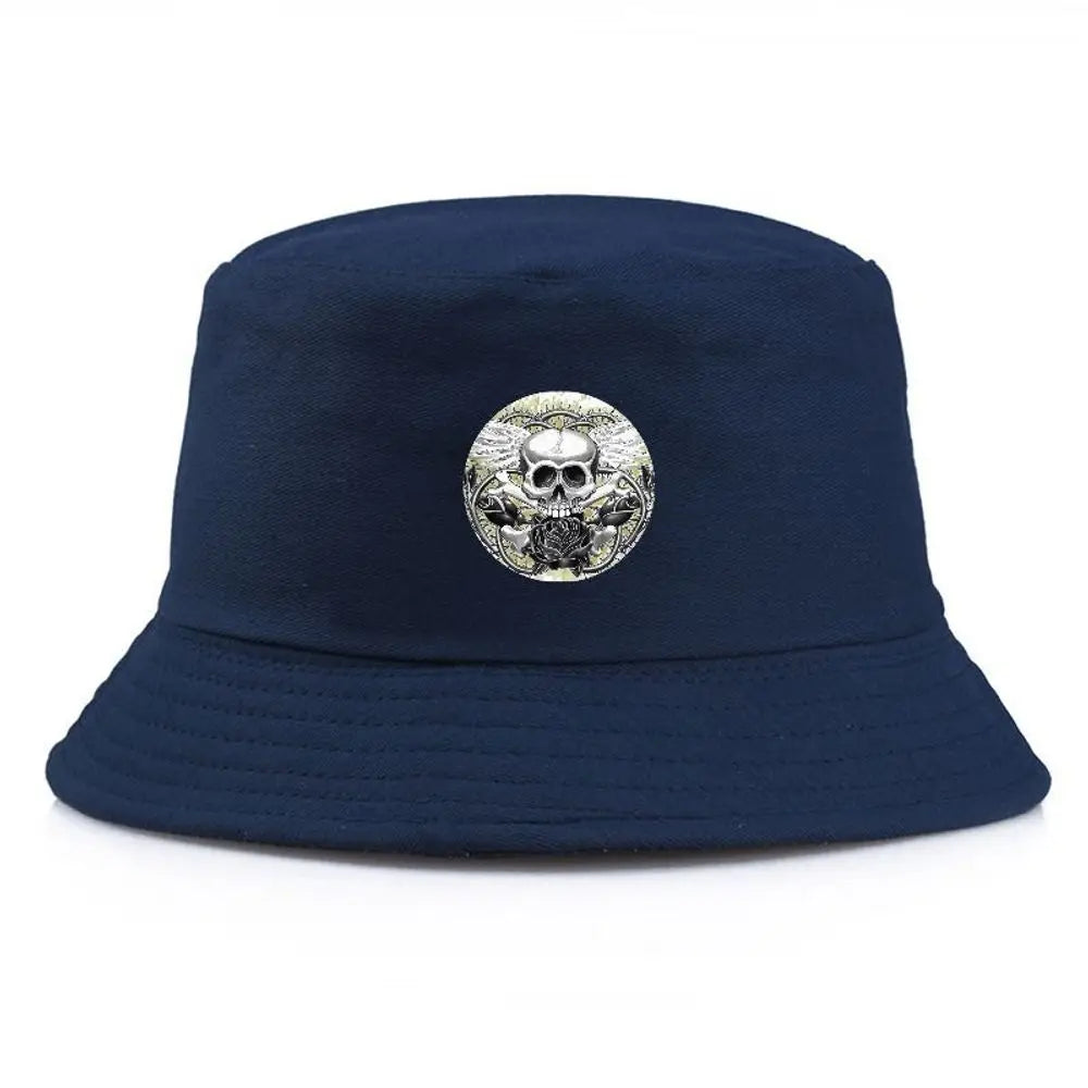 Skull & Rose Bucket Hat Unisex
