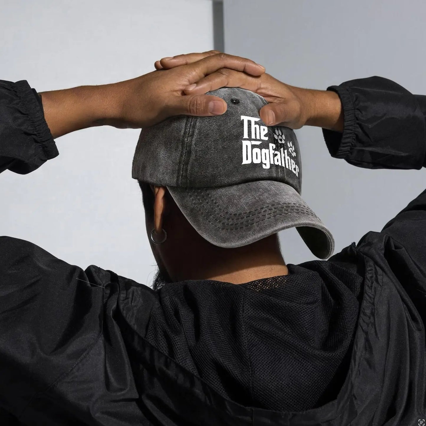 The Dogfather Funny Dog Dad Baseball Cap