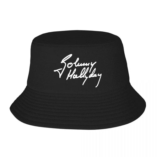 Johnny Hallyday French Rock Legend Outdoor Summer Bucket Hat