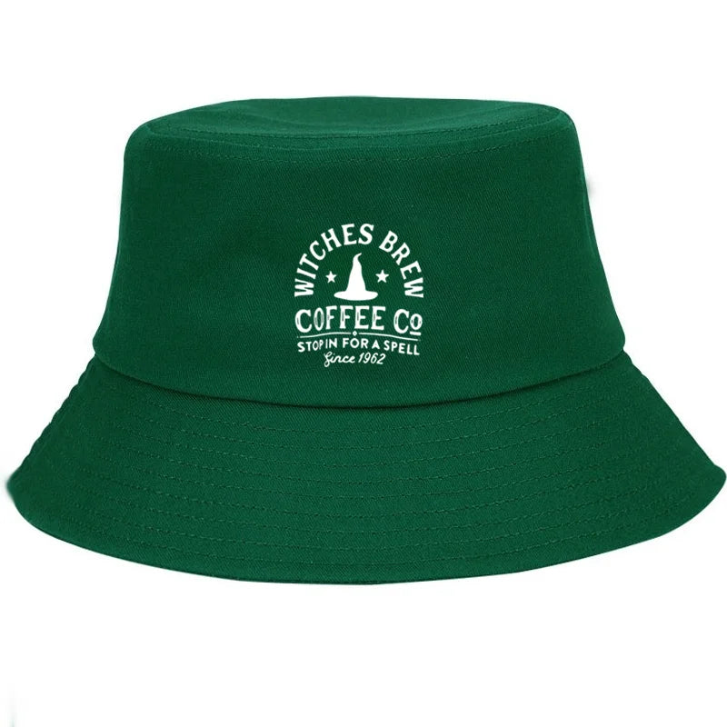 Customize Witches Brew Cotton Halloween Festival Streetwear Bucket Hat