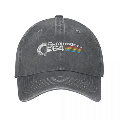 Hip Hop Retro Commodore 64 Denim Baseball Cap