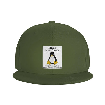 Linux User Friendly Picky Breathable Unisex Snapback Cap