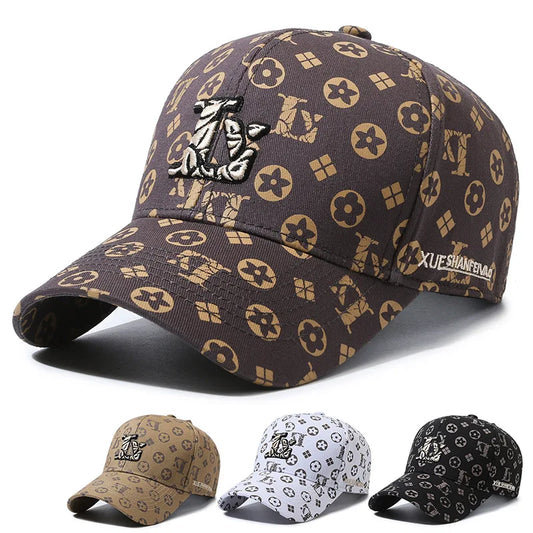 Embroidered Letter Versatile Couple Sunscreen Baseball Cap