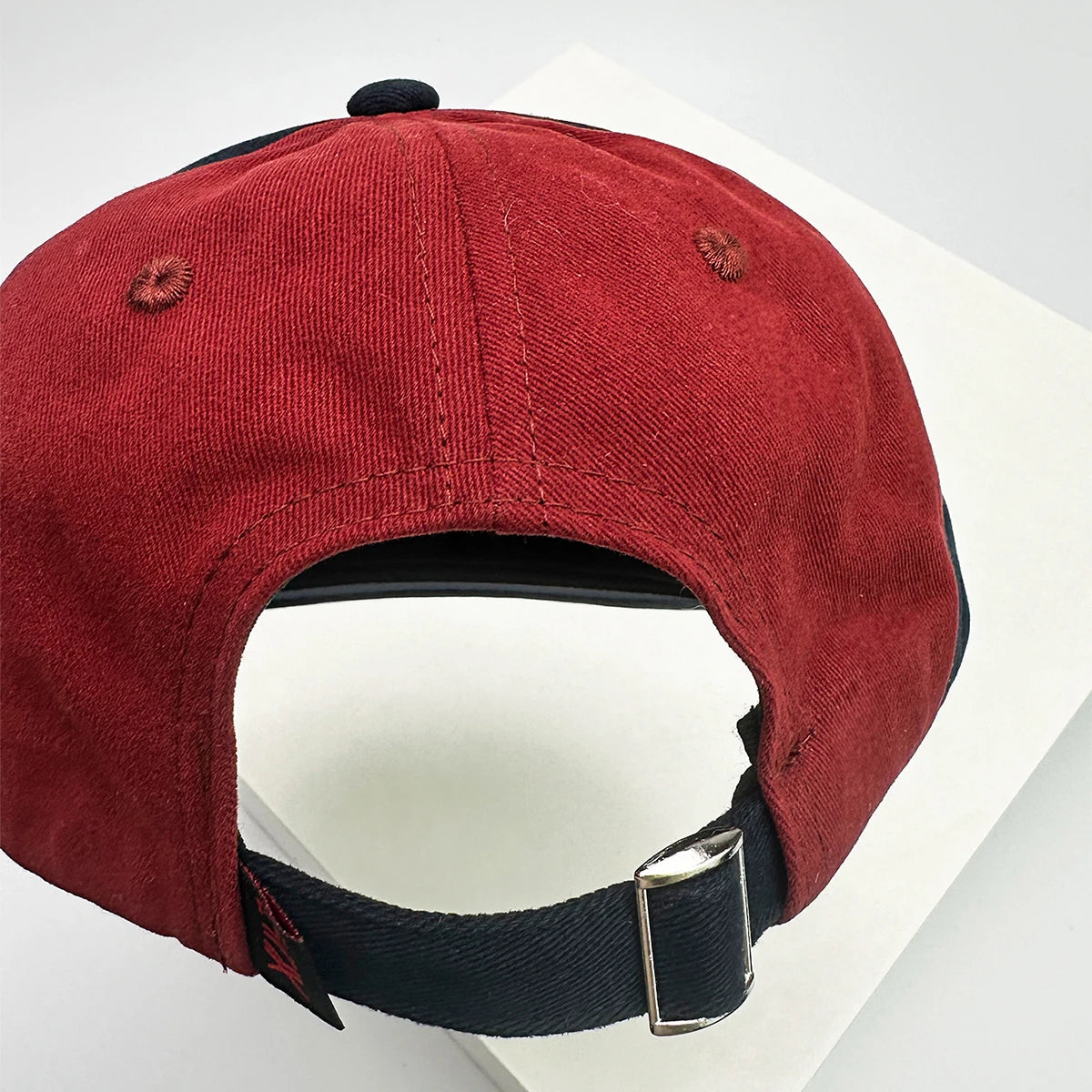 Retro Color Block Letter Embroidery Hip Hop Cap