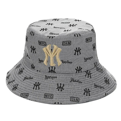 Unisex Letter Embroidery Fisherman Hat Women Summer