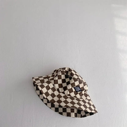 Checkerboard Plaid Kids Bucket Hat