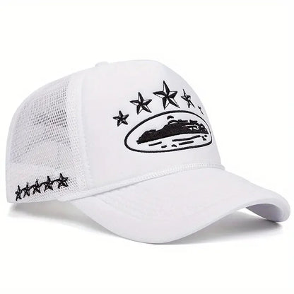 Fashionable And Simple Star-embroidered Sponge Baseball Caps