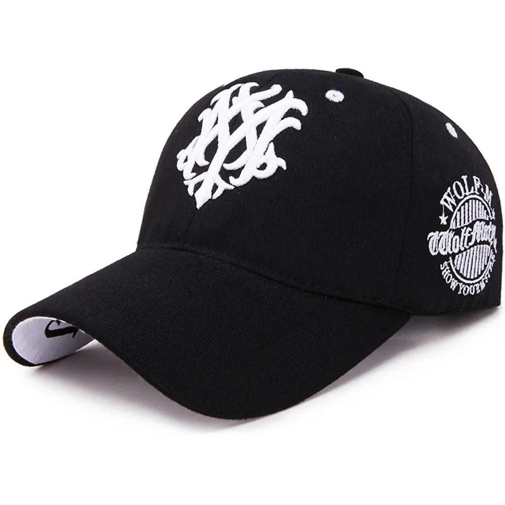 Flame Totem Embroidered Sunshade Baseball Cap