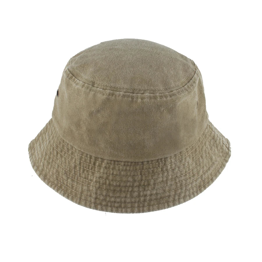 Vintage Washed Denim Hip Hop Bucket Hat