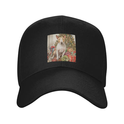 Christmas Staffordshire Bull Terrier Baseball Cap