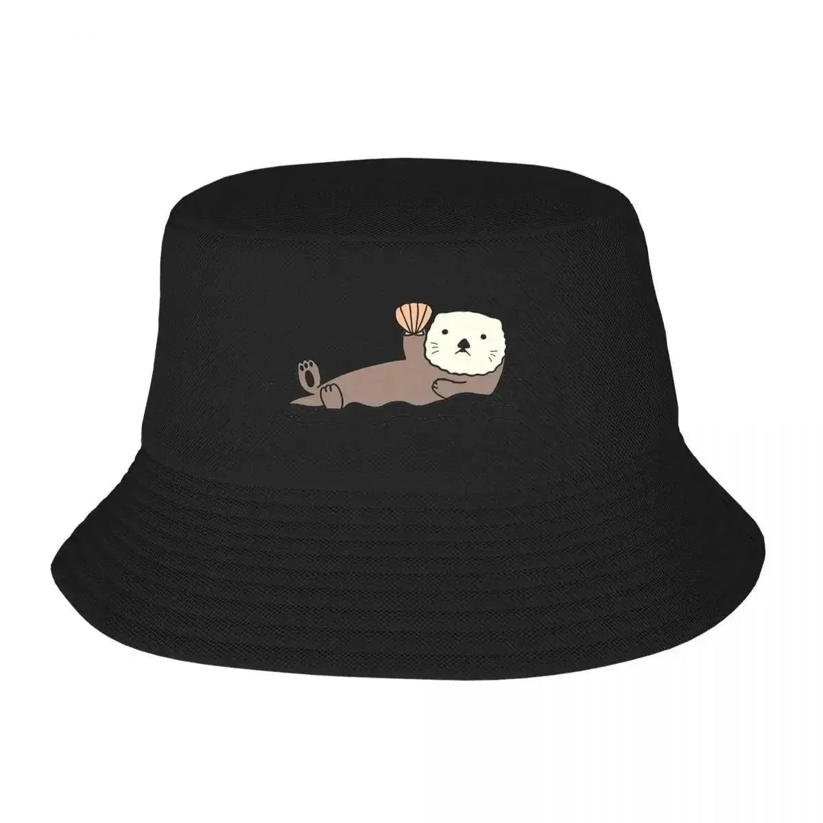 Cute Sea Otter Cartoon Bucket Hat