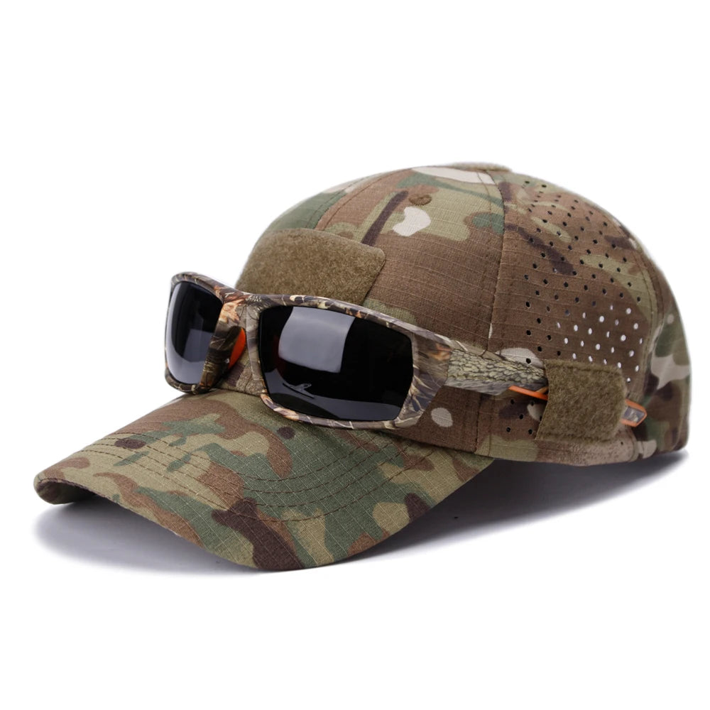Men Camouflage Breathable Outdoor Baseball Cap