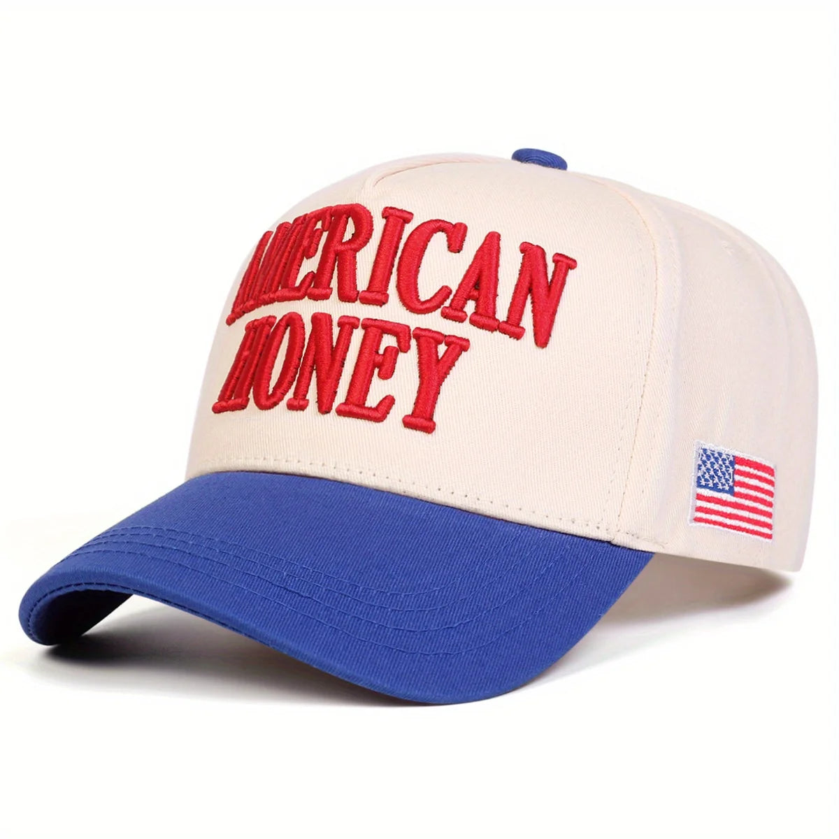 American Honey Patriotic Lettering Baseball Cap