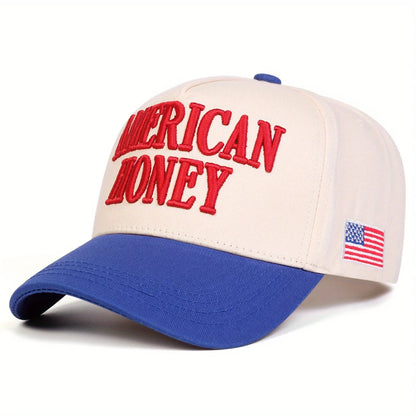 American Honey Patriotic Lettering Baseball Cap