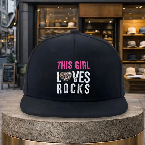 This Girl Loves Rocks Streetwear Snapback Cap