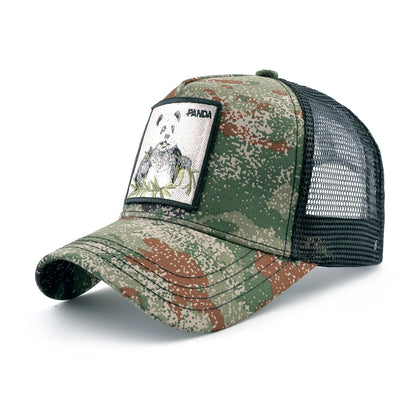 Camouflage Lion Embroidered Baseball Cap