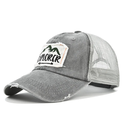 Explorer Large Letter Embroidered Baseball Cap