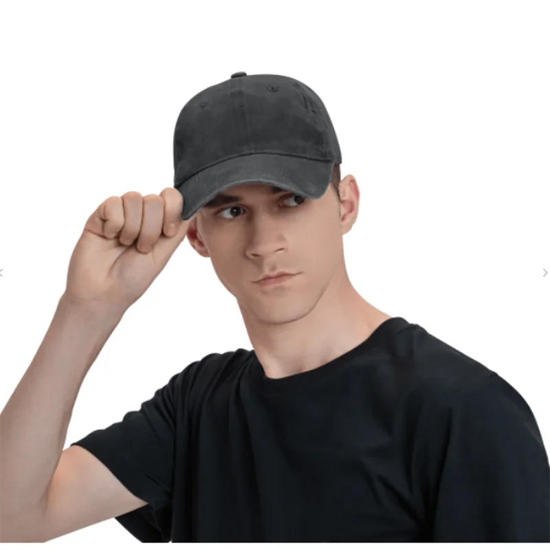 Witch Broom Moon Night Denim Baseball Cap