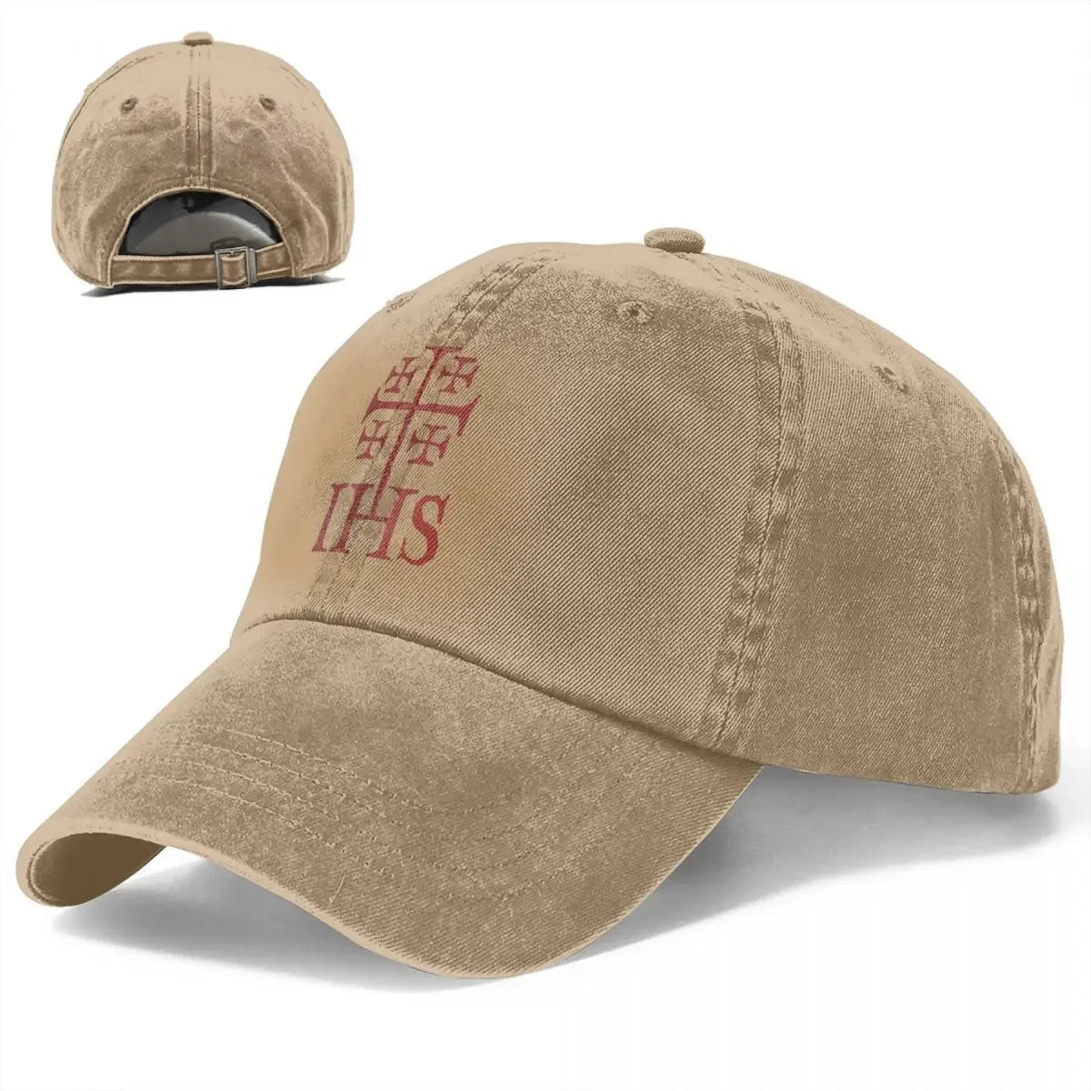 Vintage Jerusalem Cross IHS Orthodox Baseball Cap