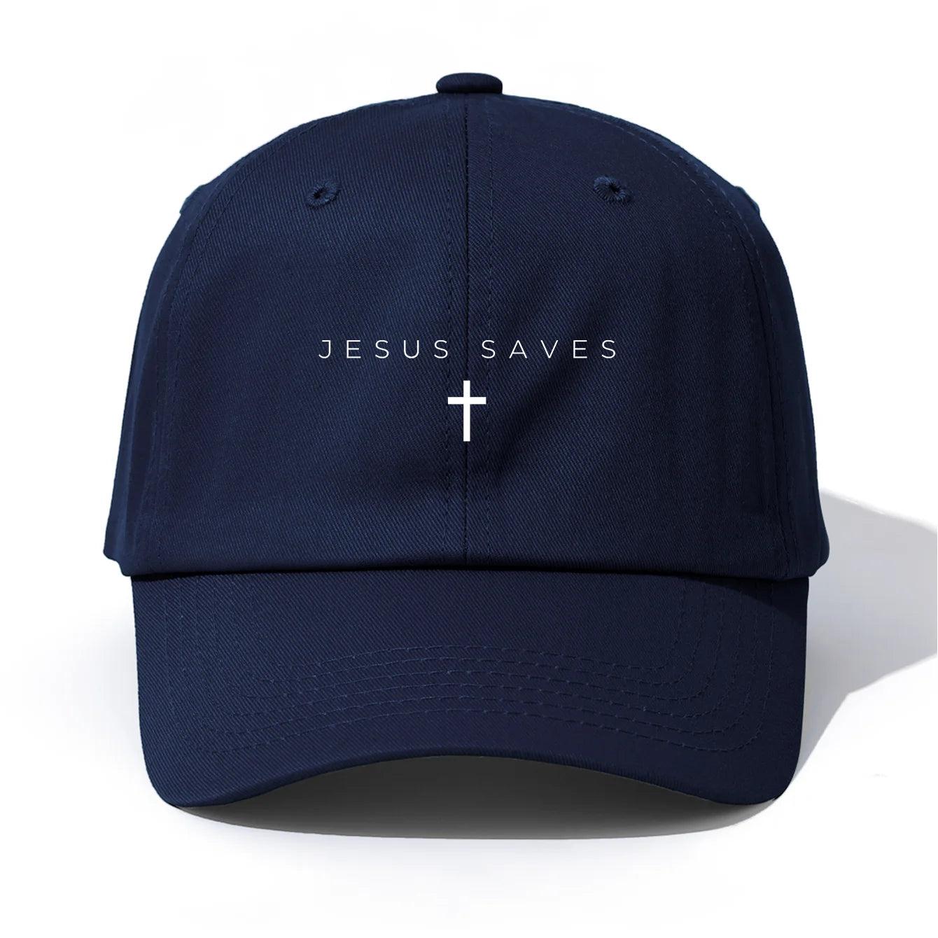 Jesus Saves Print Baseball Cap