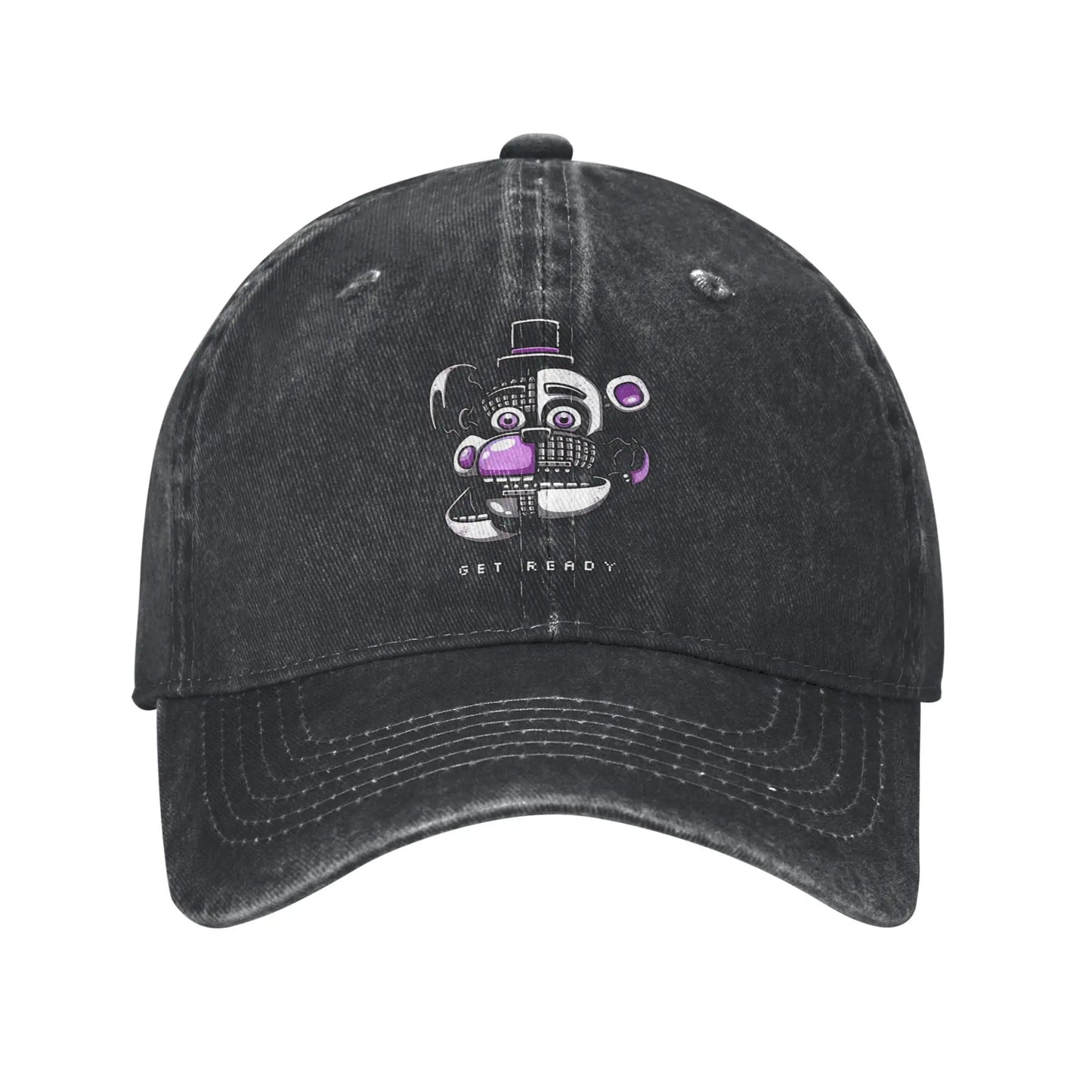 Vintage FNAF Distressed Cotton Baseball Cap
