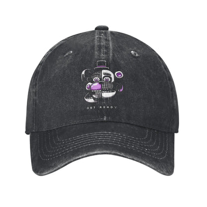 Vintage FNAF Distressed Cotton Baseball Cap
