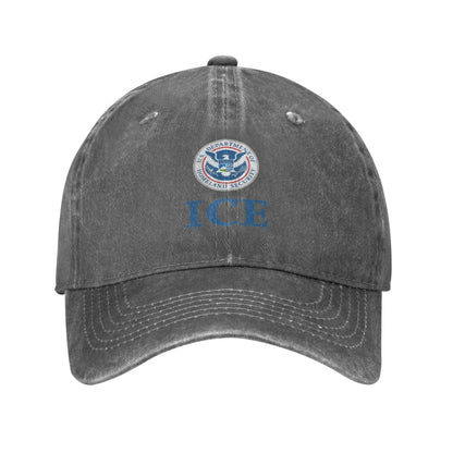 United States ICE Washed Stylish Baseball Cap