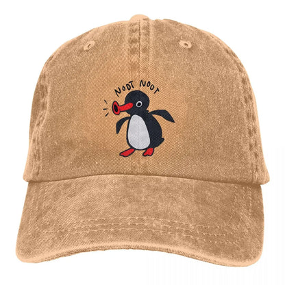 Noot Pingu Penguin Snapback Baseball Cap