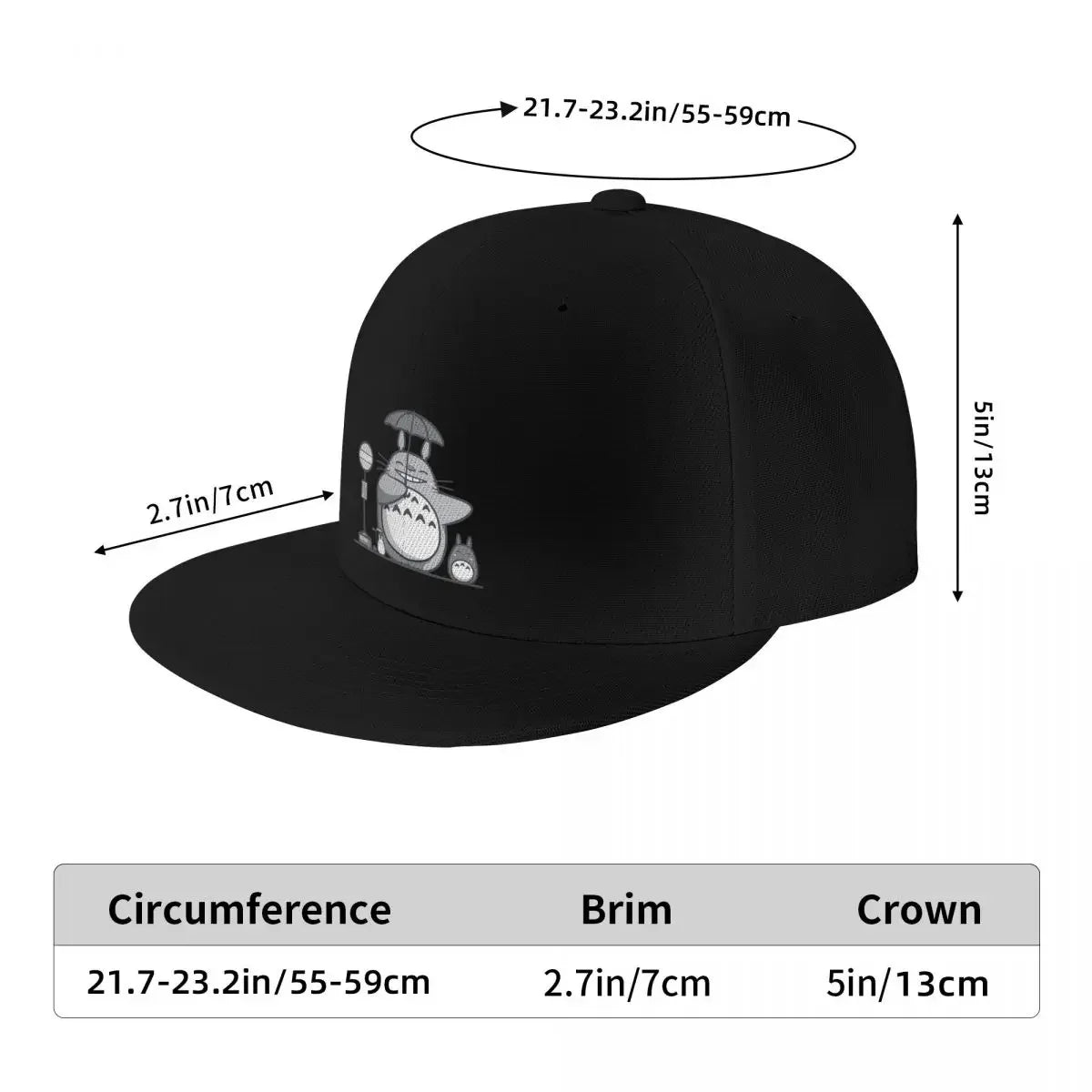 Bring The Umbrella Dark Ghibli Snapback Cap