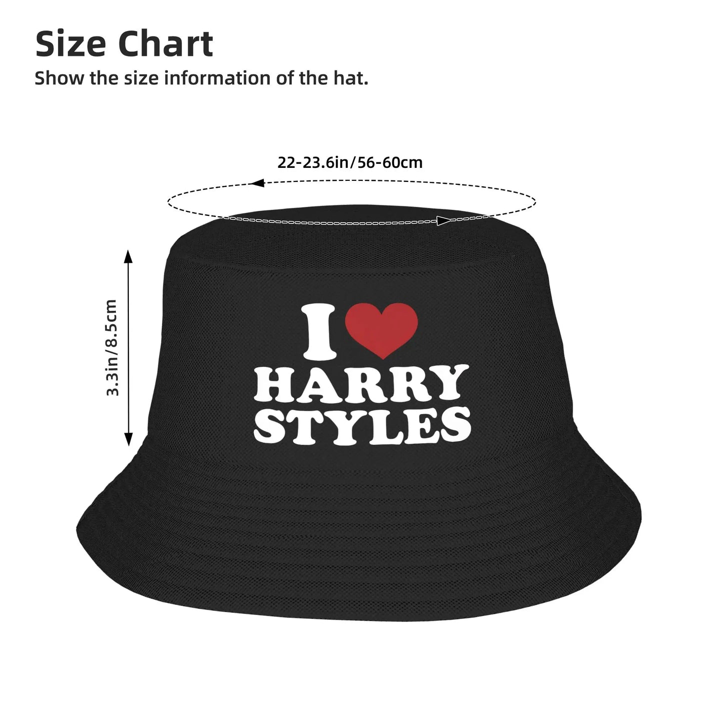 I Love Harry Styles Street Style Bucket Hat