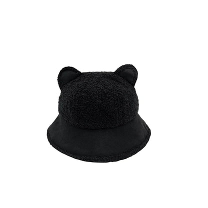 Cute Fluffy Faux Fur Winter Bucket Hat
