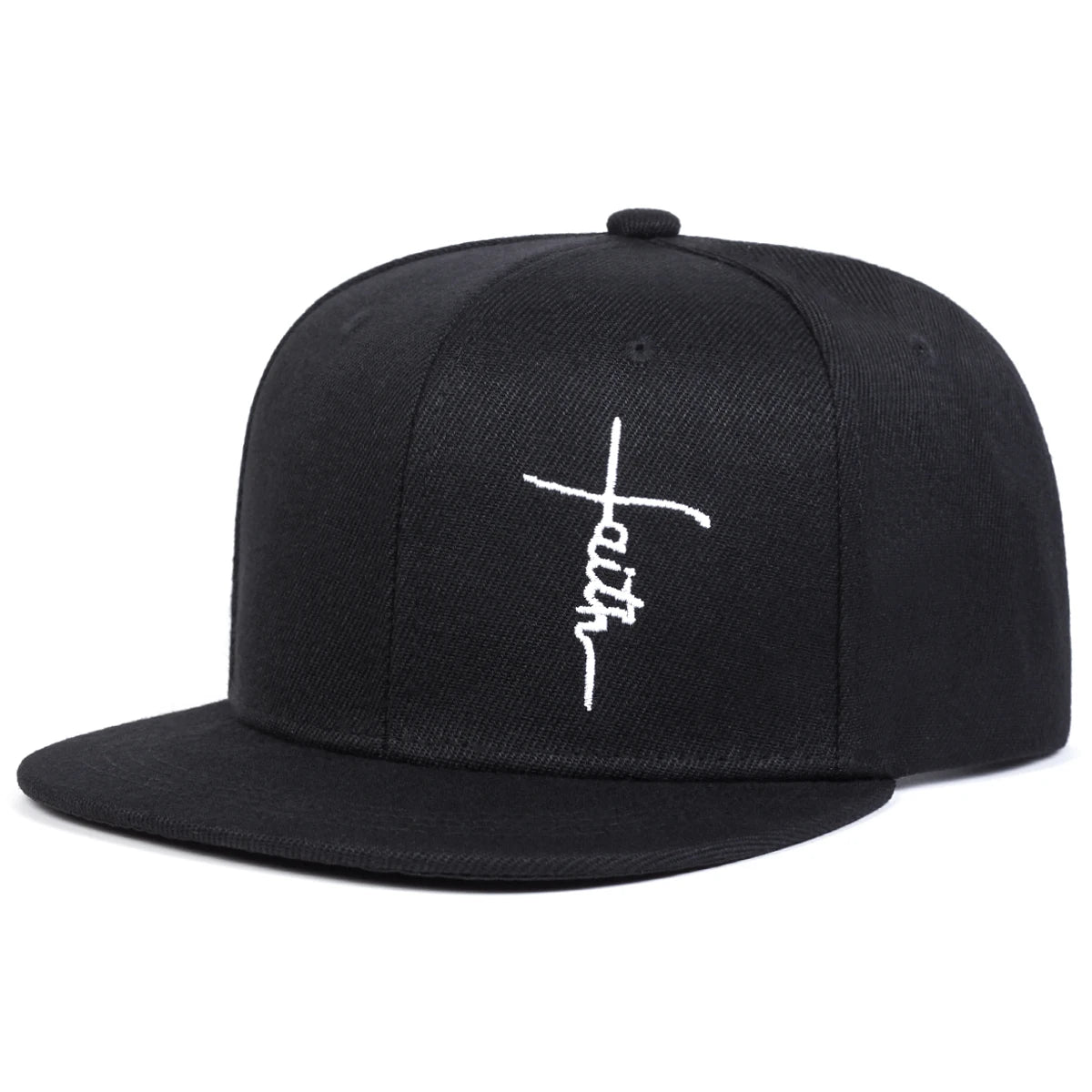 Unisex Faith Letter Cross Embroidery Hip-hop Hats