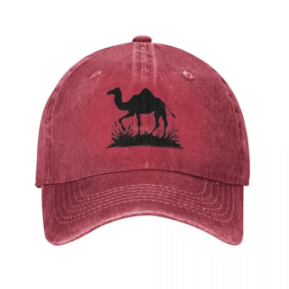 Vintage Distressed Camel Silhouette Baseball Cap