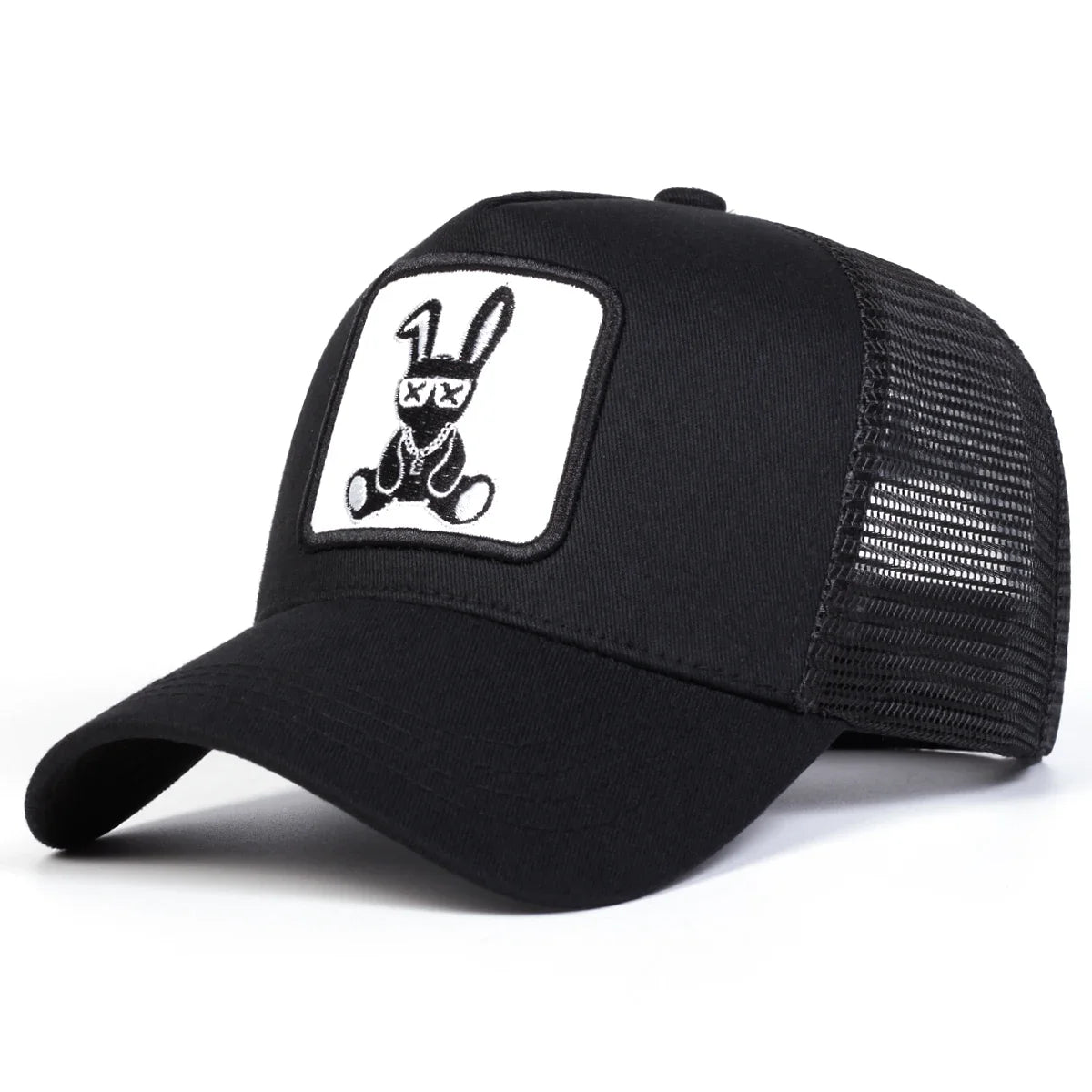 Unisex Cartoon Rabbit Embroidery Baseball Net Caps