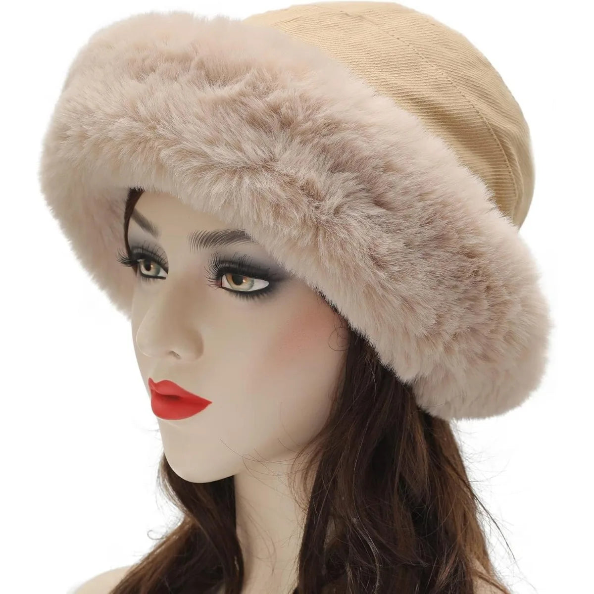 Plush Velvet Winter Bucket Hat