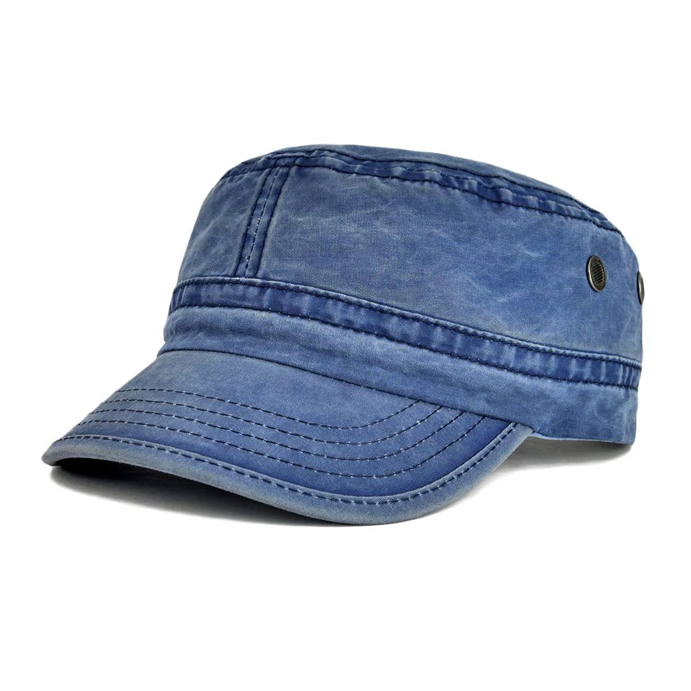 VOBOOM Washed Denim Army Baseball Cap