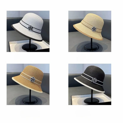 Women’s Camellia Straw Bucket Hat