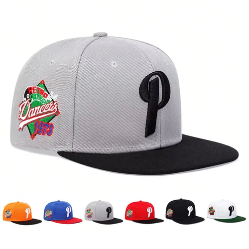 Unisex P Letter Embroidery Hip-hop Hats