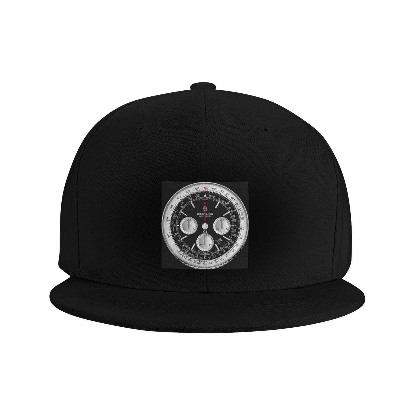 Black Luxury Watch Dial Elegant Minimalist Snapback Cap