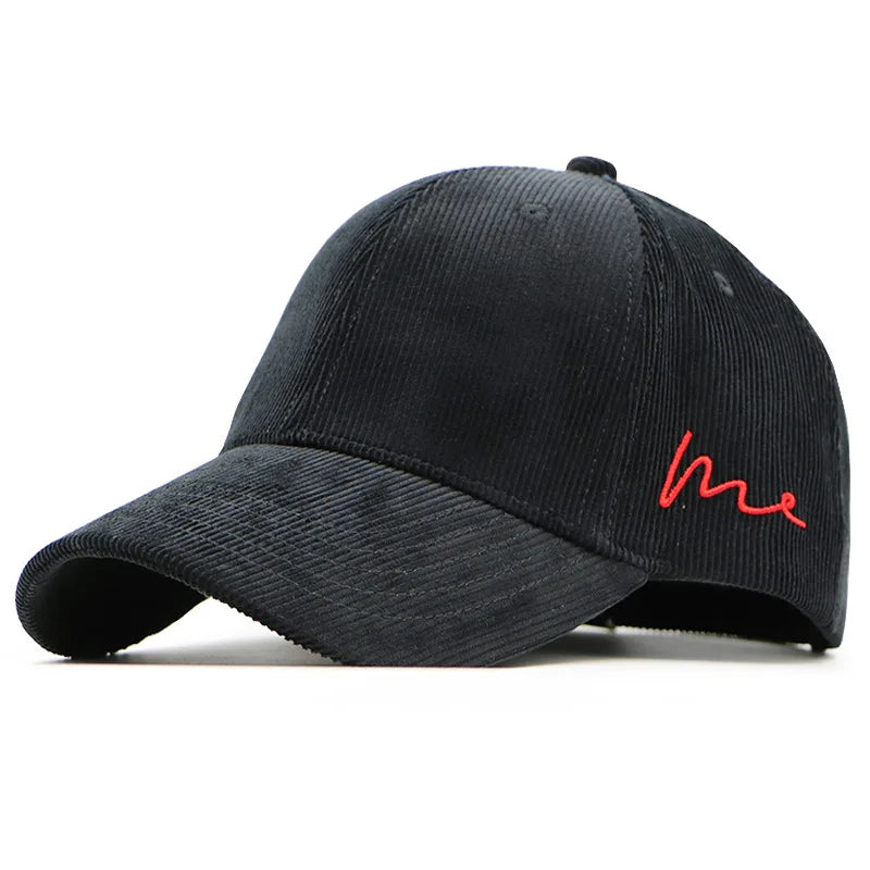 Oversize Corduroy Big Head Baseball Cap